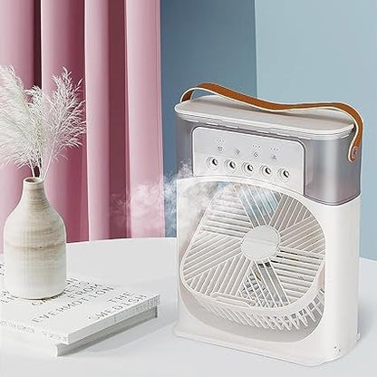 ABANICO/ MINI VENTILADOR DE AIRE CON HUMIFICADOR